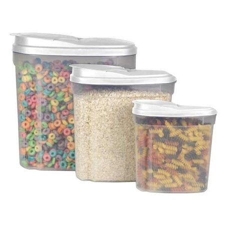HOME BASICS 3 Piece Plastic Containers SC10937
